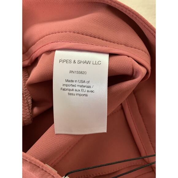 NWT Veronica Beard Womens Pants Lago Dress Cropped Mauve Pink Sz 00 XS - Picture 16 of 16